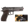 Pistola giocattolo a dardi Pulio Police gun metal GONHER 45/1 15545/1 — finitura metallica, arma giocattolo a colpo singolo