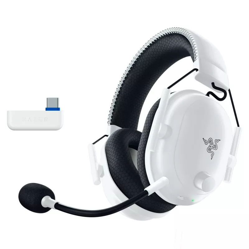 Razer BlackShark V2 Pro per PlayStation Cuffie wireless con archetto gaming USB Type-C Bluetooth bianco