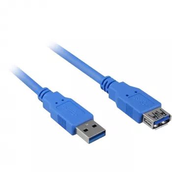 Cavo USB Sharkoon USB 3.0 M>F 3 m blu