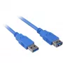 Cavo USB Sharkoon USB 3.0 M>F 3 m blu