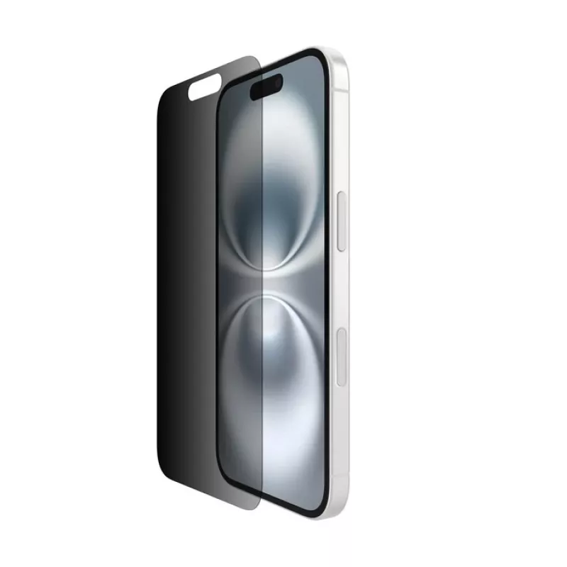 Protezione schermo Belkin ScreenForce per iPhone 16 vetro temperato privacy