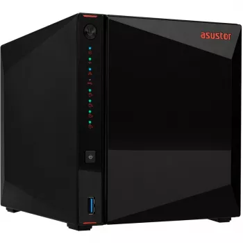 ASUSTOR Nimbustor 4 AS5304T - Server NAS - 4 vani - SATA 6Gb/s - RAID 0, 1, 5, 6, 10, JBOD - RAM 4GB - 2,5 Gigabit Ethernet - Supporto iSCSI (90-AS5304T00-MD30)