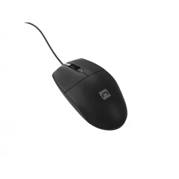 Mouse da ufficio con filo NATEC Ruff Plus USB Type-A, per destrorsi, 1200 DPI, 3 tasti, nero