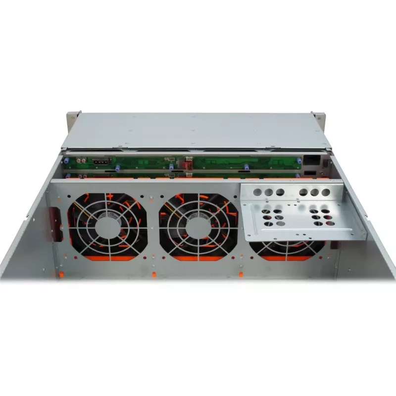 Case per server Inter-Tech 4U-4424 rack nero, argento