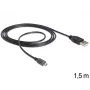 Cavo USB DeLOCK USB 2.0-A - USB micro-B 1,5 m