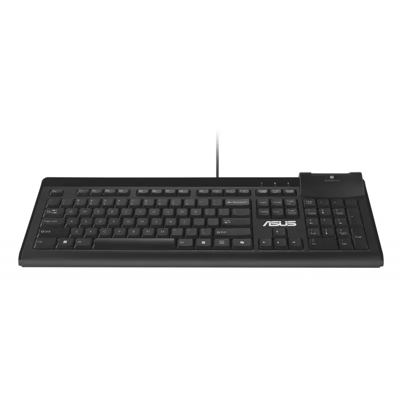 Tastiera cablata full-size ASUS KU100 nera, layout estone, USB Type-A, cavo 2 m
