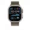 Cinturino Apple 49mm Natural Titanium Milanese Loop Medium titanio