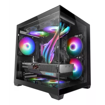 Mars Gaming MC-VIEW2 Mini Tower nero