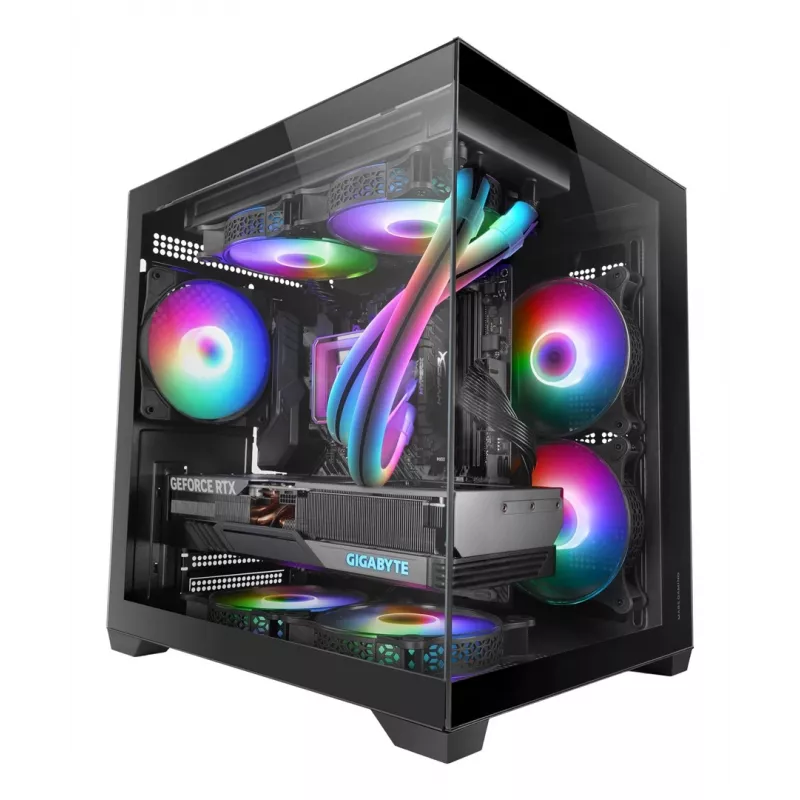 Mars Gaming MC-VIEW2 Mini Tower nero