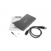 NATEC RHINO GO case USB 3.0 per HDD/SSD SATA 2,5'', nero alluminio