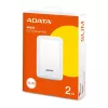 ADATA HV300 - Disco fisso - 2 TB - esterno (portatile) - USB 3.1 - AES a 256 bit - bianco