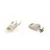 Connettore maschio RJ45 GEMBIRD CAT7 8P8C placcato oro 15µ FTP/SFTP, confezione da 100