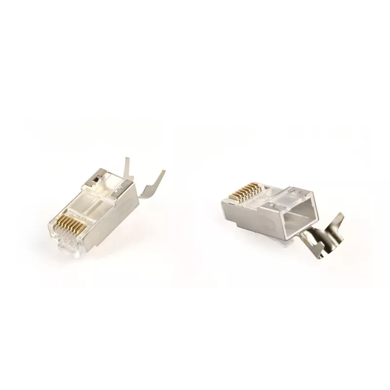 Connettore maschio RJ45 GEMBIRD CAT7 8P8C placcato oro 15µ FTP/SFTP, confezione da 100
