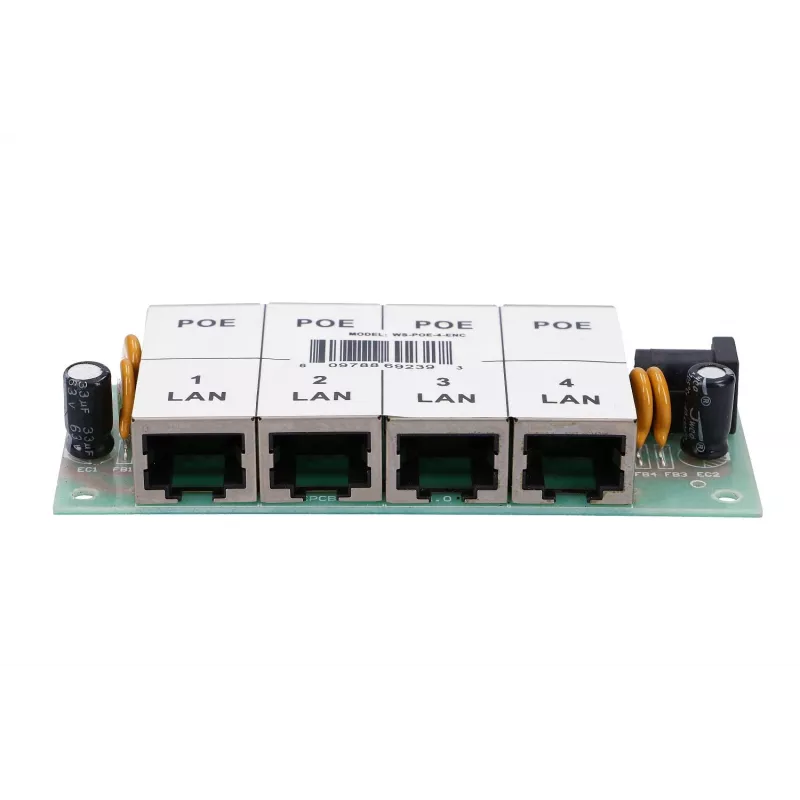 Iniettore PoE Extralink 4 porte 4x 100 Mb/s RJ45, Fast Ethernet, 48 V, senza case