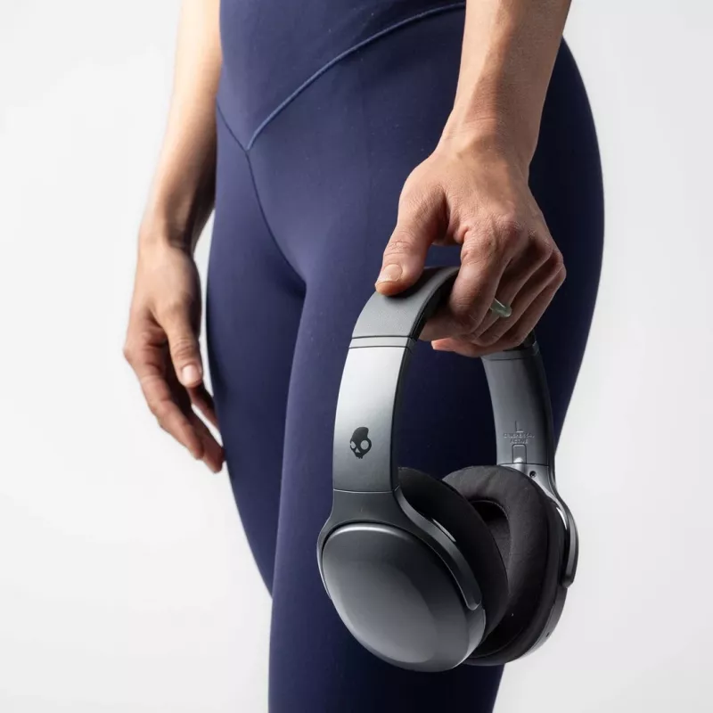 Skullcandy Crusher 540 Active S6EVW-T992 cuffie over-ear, wireless e cablate, Bluetooth, Sensory Bass, batteria da 40 h, pieghevoli, Black Coal