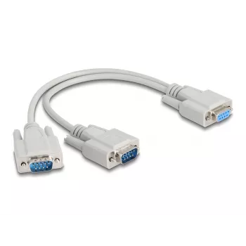 DeLOCK 67160 cavo seriale beige 0,3 m DB-9