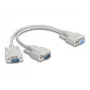 DeLOCK 67160 cavo seriale beige 0,3 m DB-9