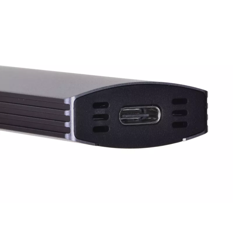 Case per SSD M.2 Unitek uDrive grigio — M.2 (2230/2242/2260/2280), NVMe/SATA III, USB-C 10 Gbit/s, alluminio