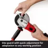 Smerigliatrice angolare a batteria professionale AXXIO, 18 Volt (rosso/nero, senza batteria e caricabatterie)