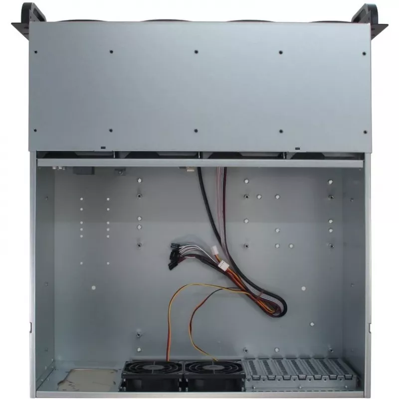 Case per server Inter-Tech 4U-4408 rack nero, argento