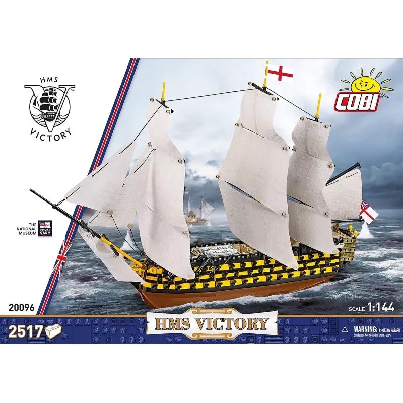 Kit da costruzione Cobi HMS Victory — 2.517 pezzi, modello dettagliato di veliero storico