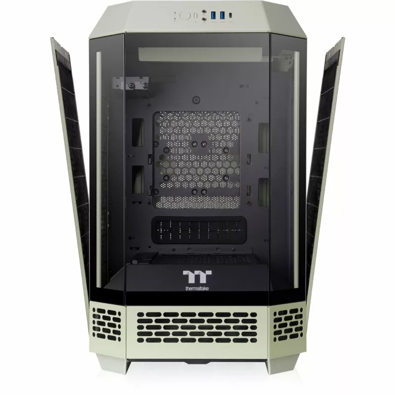 The Tower 250, case tower verde chiaro, vetro temperato