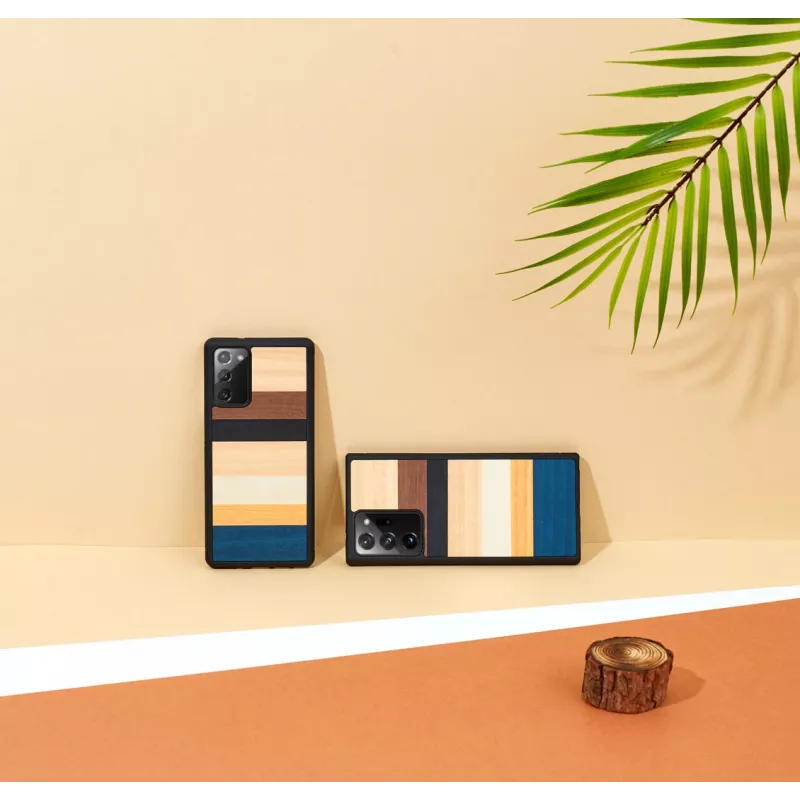 Custodia per cellulare Man and Wood per Samsung Galaxy Note 20 — nero