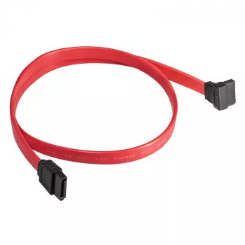 Akyga AK-CA-51 cavo SATA III 6 Gb/s, dritto ad angolo 90°, 0,5 m, rosso