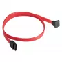 Akyga AK-CA-51 cavo SATA III 6 Gb/s, dritto ad angolo 90°, 0,5 m, rosso