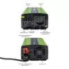 Inverter per auto Qoltec Monolith 1200 W Verde 12 V