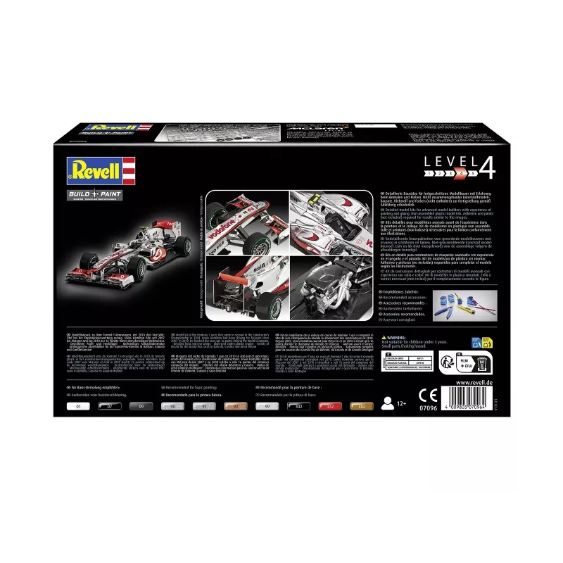 Modellino in plastica REVELL McLaren Mercedes MP4-25 Lewis Hamilton — scala 1:24