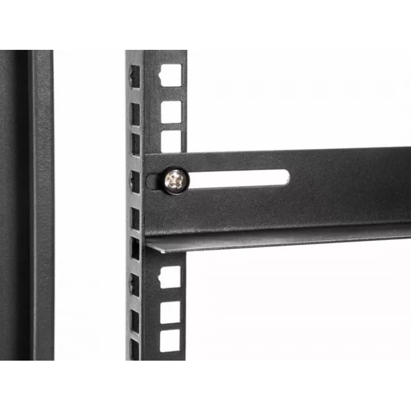 Staffa di montaggio DeLOCK 19 pollici 450x40mm 2 pezzi nero metallo