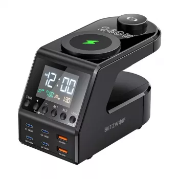 Sveglia BlitzWolf BW-FW10 con 2×USB-A e 4 porte USB-C