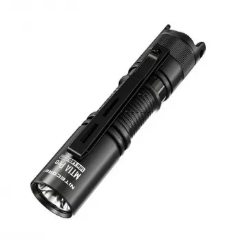 Torcia portatile Nitecore MT1A Pro — LED 50 lm, USB ricaricabile, 1100 mAh, alluminio, impermeabile, resistente agli urti, nero