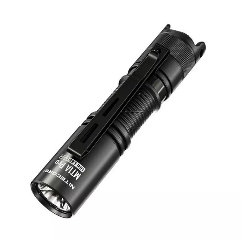 Torcia portatile Nitecore MT1A Pro — LED 50 lm, USB ricaricabile, 1100 mAh, alluminio, impermeabile, resistente agli urti, nero