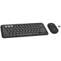 Logitech Pebble 2 Combo tastiera mouse inclusi RF Wireless + Bluetooth QWERTY danese - finlandese - norvegese - svedese grafite (920-012257)