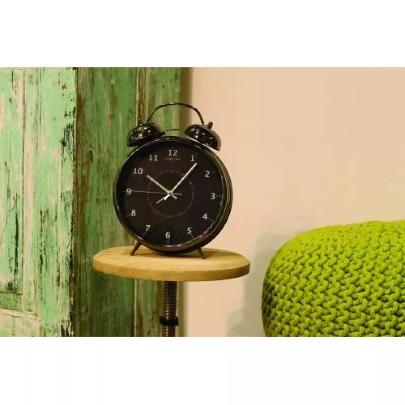 NeXtime orologio 5113zw Wake Up Alarm, 23x30, nero/turchese