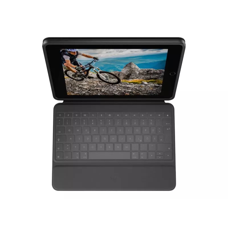 Logitech Rugged Folio - QWERTY - spagnola - 1,8 cm - 1,2 mm - Apple - iPad (10ª generazione) modello: A2696 - A2757 - A2777