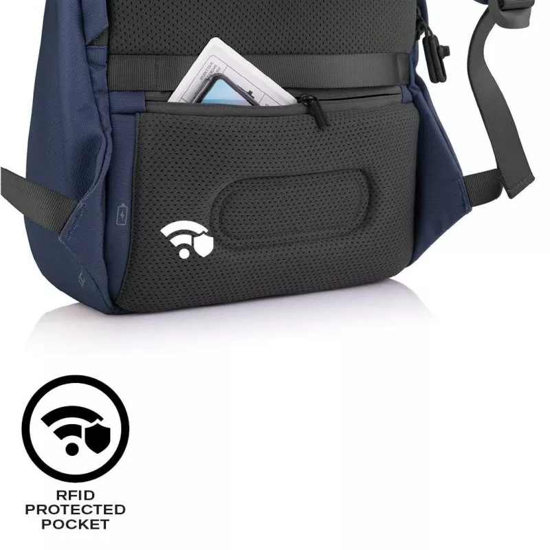 Zaino per il tempo libero XDDESIGN Bobby Soft con scomparto laptop 15,6 inch, 16 l, blu navy, PET