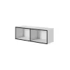 Armadietto contenitore Cama Meble ROCO RO2 1120×370×370 mm aperto bianco/nero da terra
