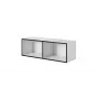 Armadietto contenitore Cama Meble ROCO RO2 1120×370×370 mm aperto bianco/nero da terra