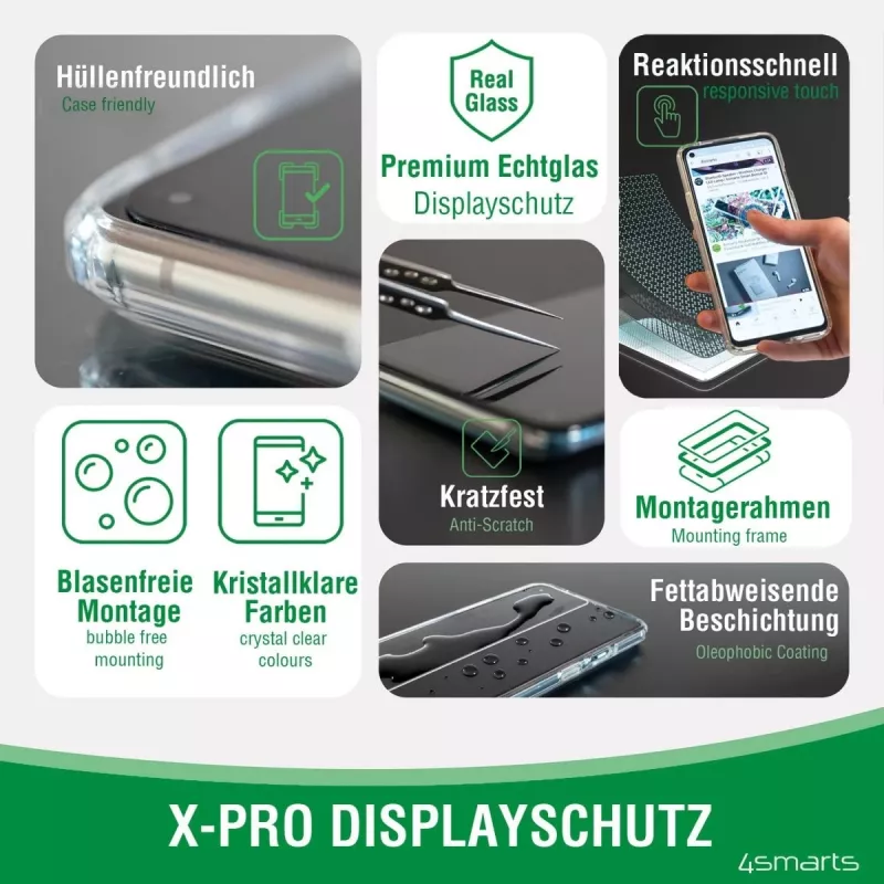 4smarts set iniziale 360° - custodia per cellulare - vetro temperato (10 H)