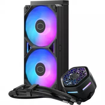 Dissipatore CPU a liquido Cooler Master MasterLiquid 240 Atmos II — radiatore da 240 mm, ventola VRM, RGB