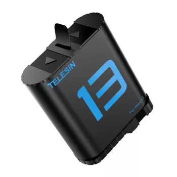 Batteria di ricambio Telesin per GoPro Hero 13 — batteria Li-Ion ricaricabile compatibile con Hero 13