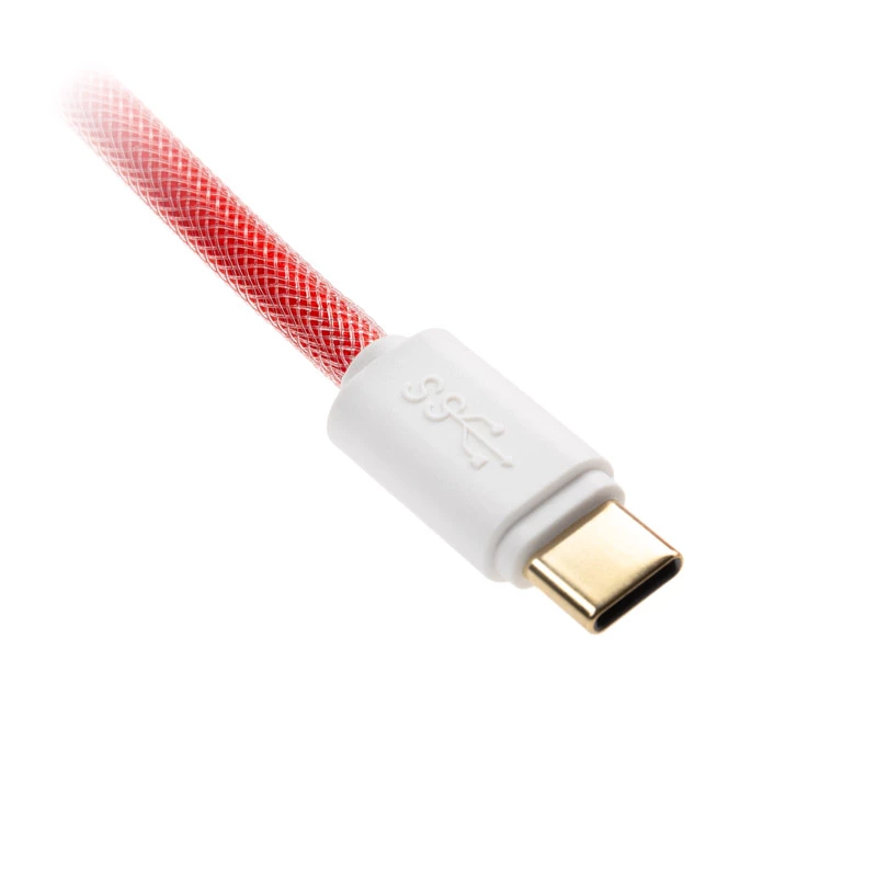 Ducky Premicord cavo USB 1,8 m USB A USB C rosa