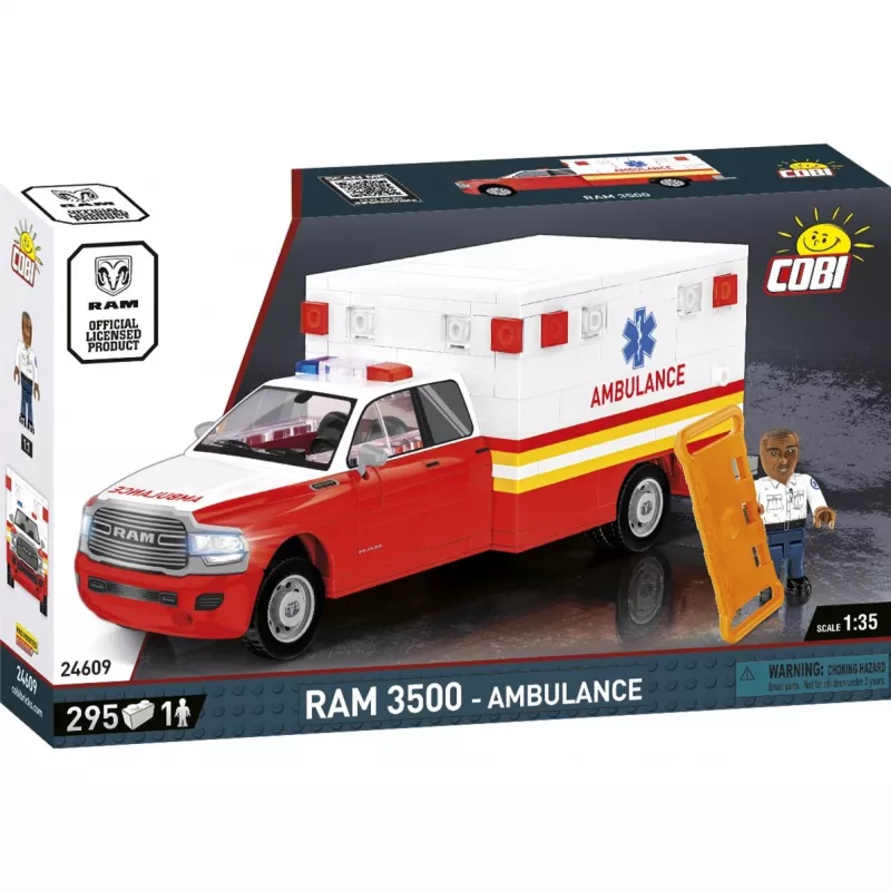 Gioco di costruzione Cobi RAM 3500 Ambulance modello 24609 set di mattoncini
