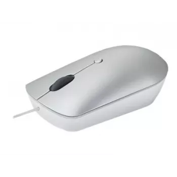 Mouse ottico ambidestro con filo Lenovo 540 USB Type-C, 3 modalità DPI, grigio, 4 tasti, cavo 1,8 m