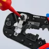 Knipex 97 51 13 pinza crimpatrice per cavi nero, blu, rosso