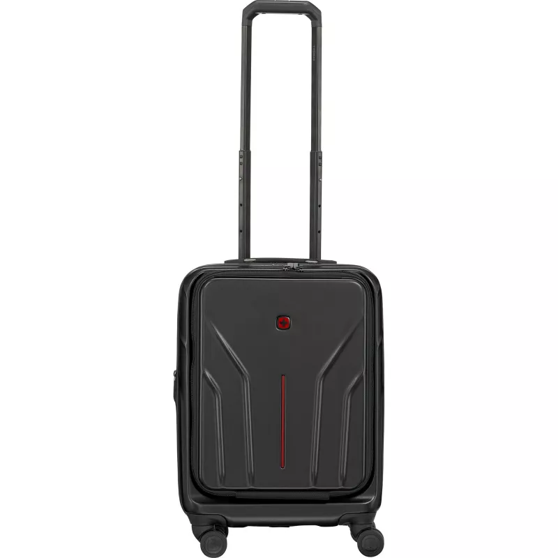 Trolley da cabina compatto con guscio rigido Wenger Amplix 653323 — nero, compatto