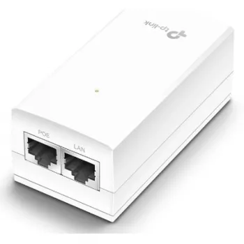 TP-Link adattatore PoE passivo 24V, Gigabit Ethernet, 10,100,1000 Mbit/s, 10/100/1000, Cat3, Cat4, Cat5, Cat5e, Cat6, bianco, 100 m